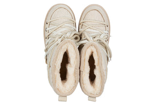Śniegowce DA Premium Collection GR62-6021 Cream 216019, Beżowy, Skóra naturalna