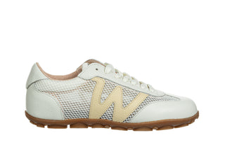 Sneakersy Wonders AP-2101 Off Blanco 138060, Biały, Skóra naturalna