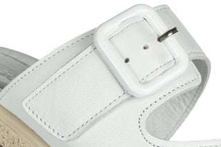 Klapki Bayla-161 022 09 Ln 13 White 161754, Biały, Skóra naturalna