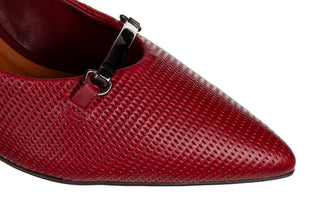 Czółenka Bottero 377103 Bordo Bordo 523098, Bordowy, Skóra naturalna