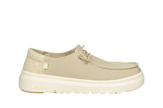 Półbuty Pitas Menton Beige 003343, Beżowy, Tkanina