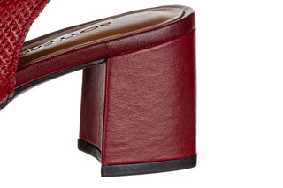 Czółenka Bottero 377103 Bordo Bordo 523098, Bordowy, Skóra naturalna