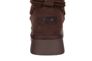 Śniegowce DA Premium Collection GR62-6021 Chocolate 216018, Brązowy, Skóra naturalna