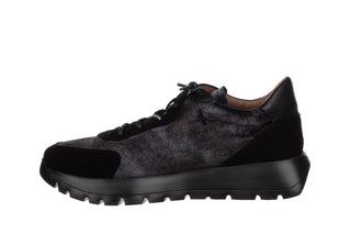 Sneakersy Wonders A-24111 Negro 138075, Czarny, Skóra naturalna