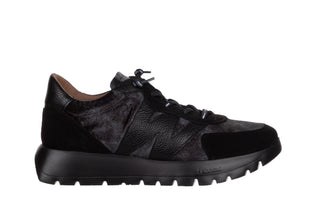 Sneakersy Wonders A-24111 Negro 138075, Czarny, Skóra naturalna