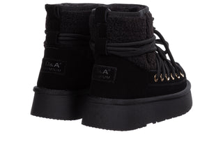 Śniegowce DA Premium Collection GR62-6021 Black 216017, Czarny, Skóra naturalna