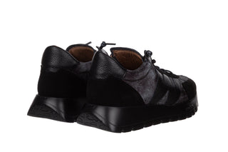 Sneakersy Wonders A-24111 Negro 138075, Czarny, Skóra naturalna
