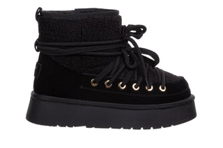 Śniegowce DA Premium Collection GR62-6021 Black 216017, Czarny, Skóra naturalna