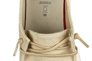 Półbuty Pitas Menton Beige 003343, Beżowy, Tkanina