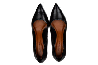 Czółenka Bottero 377201 Black Nap 523099, Czarny, Skóra naturalna