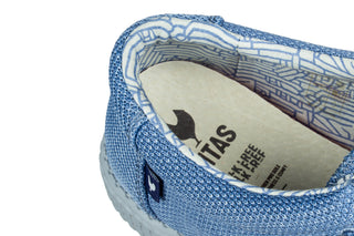 Półbuty Pitas Wp150 Knitted Azul 003369, Niebieski, Tkanina