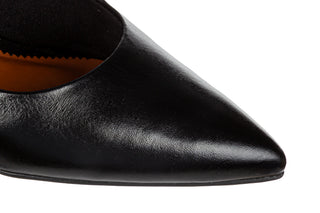 Czółenka Bottero 377201 Black Nap 523099, Czarny, Skóra naturalna