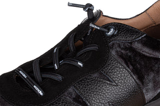 Sneakersy Wonders A-24111 Negro 138075, Czarny, Skóra naturalna