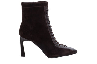 Botki DA Premium Collection LZ62-2055 Chocolate 216020, Brązowy, Skóra naturalna