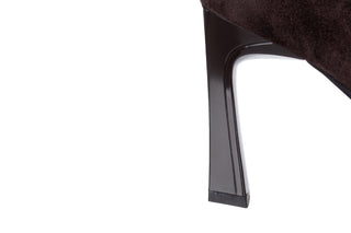 Botki DA Premium Collection LZ62-2055 Chocolate 216020, Brązowy, Skóra naturalna