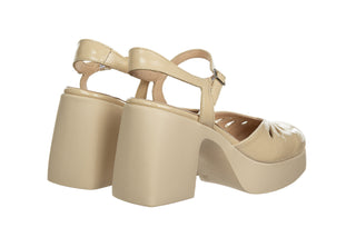 Sandały Wonders H-4991 Beig 138067, Beżowy, Skóra naturalna