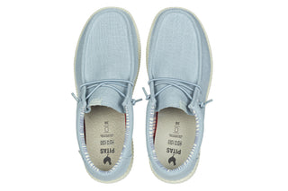 Półbuty Pitas Wp150 Linen Azul Claro 003353, Niebieski, Tkanina