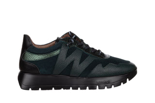 Sneakersy Wonders A-24110 Alpine 138074, Zielony, Skóra naturalna