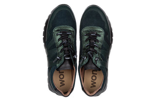 Sneakersy Wonders A-24110 Alpine 138074, Zielony, Skóra naturalna