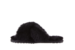 Kapcie Emu Mayberry Black 21 119127, Czarny, Futro naturalne