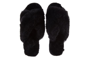 Kapcie Emu Mayberry Black 21 119127, Czarny, Futro naturalne