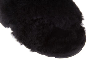 Kapcie Emu Mayberry Black 21 119127, Czarny, Futro naturalne