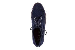 Półbuty Bayla-018 1661-X32 Navy, Granat, Skóra naturalna