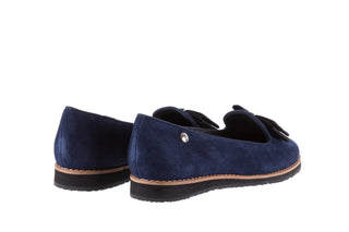 Mokasyny Bayla-018 1063-X90 Navy, Granat, Skóra naturalna
