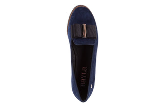 Mokasyny Bayla-018 1063-X90 Navy, Granat, Skóra naturalna