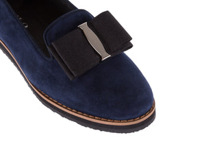 Mokasyny Bayla-018 1063-X90 Navy, Granat, Skóra naturalna