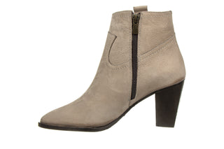 Botki Bayla-161 077 39499 Beige Nubuck 161550, Szary, Skóra naturalna