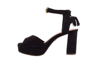 Sandały Bayla-067 129006 Nobuck Black, Czarny, Skóra naturalna