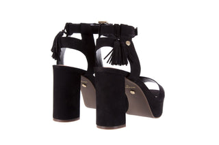 Sandały Bayla-067 129006 Nobuck Black, Czarny, Skóra naturalna