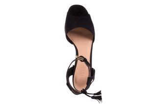 Sandały Bayla-067 129006 Nobuck Black, Czarny, Skóra naturalna