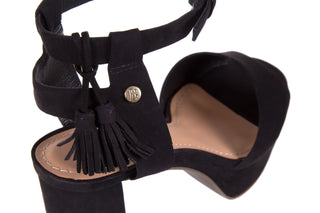 Sandały Bayla-067 129006 Nobuck Black, Czarny, Skóra naturalna