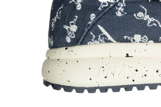Półbuty Walk In Pitas Bones Marino Blanco 003301, Granatowy, Materiał