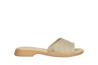 Klapki Azaleia Simone Comfy Flat Rast Green Beige 198017, Zielony, Tworzywo