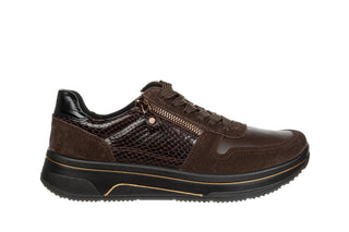 Sneakersy Ara 12-27540-27 Moro Caffee Schwarz Cacao, Brązowy, Skóra naturalna