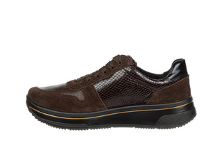 Sneakersy Ara 12-27540-27 Moro Caffee Schwarz Cacao, Brązowy, Skóra naturalna