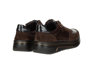 Sneakersy Ara 12-27540-27 Moro Caffee Schwarz Cacao, Brązowy, Skóra naturalna