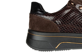 Sneakersy Ara 12-27540-27 Moro Caffee Schwarz Cacao, Brązowy, Skóra naturalna