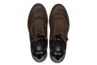 Sneakersy Ara 12-27540-27 Moro Caffee Schwarz Cacao, Brązowy, Skóra naturalna