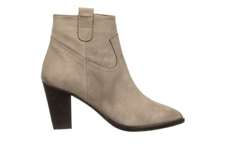 Botki Bayla-161 077 39499 Beige Nubuck 161550, Szary, Skóra naturalna