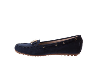 Mokasyny Bayla-018 3173-335 Middle Blue 018543, Granat, Skóra naturalna