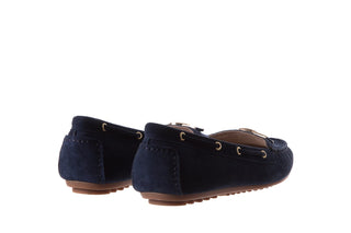 Mokasyny Bayla-018 3173-335 Middle Blue 018543, Granat, Skóra naturalna