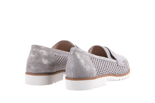 Mokasyny Bayla-018 1133-X87 Lt. Grey 018509, Szary, Skóra naturalna