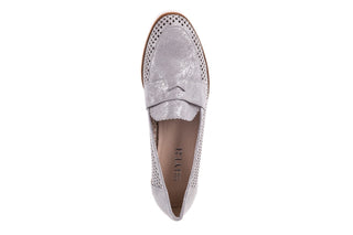 Mokasyny Bayla-018 1133-X87 Lt. Grey 018509, Szary, Skóra naturalna