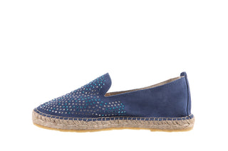 Espadryle Bayla-115 107601 Serraje Iris, Granat, Skóra naturalna