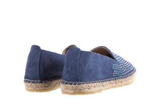 Espadryle Bayla-115 107601 Serraje Iris, Granat, Skóra naturalna