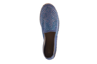 Espadryle Bayla-115 107601 Serraje Iris, Granat, Skóra naturalna